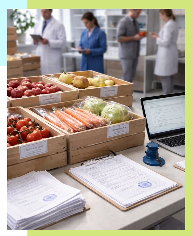 Сертификация овощей и фруктов в Тейково от 9242 р. | Алешин-Ткв