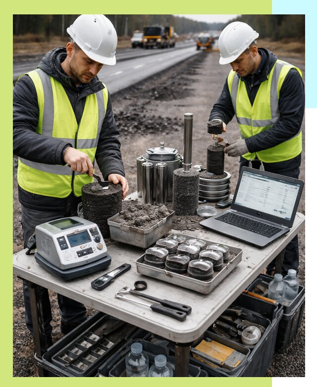 Сертификация асфальта: испытания и подтверждение в Тейково