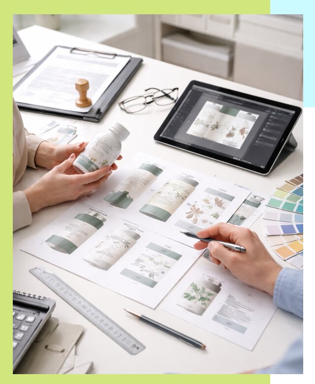 Профессиональная разработка дизайна и текста этикетки продукции в Тейково