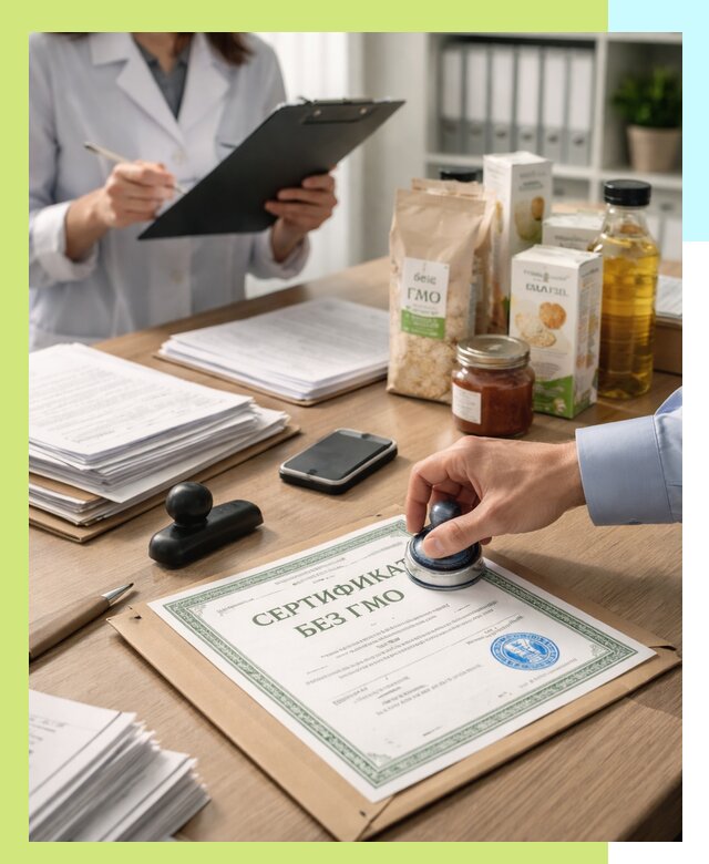 Получение сертификата Без ГМО для продукции в Тейково