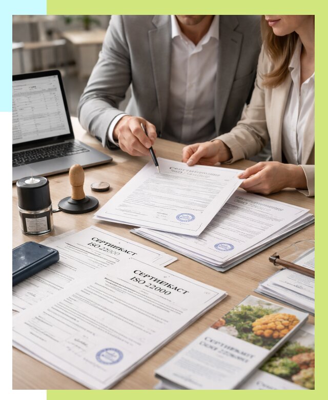 Сертификат ISO 22000 в Тейково от 43492 р. под ключ | Алешин-Ткв